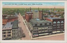 Bird's Eye View from Trust Building Terre Haute Indiana Unposted Postcard picture