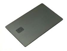Heavy Metal Stainless Steel Credit Card Blank w/ Chip Slot & Mag Strip Black picture