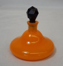 VTG Czech Tango Glass Perfume Bottle ART DECO Loetz Orange E & JB Czechoslovakia picture