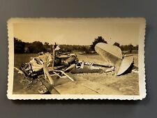 AUTHENTIC 1942 PAGE AIRWAYS SMALL PLANE CRASH PHOTO picture