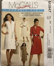 Vintage McCall’s Sewing Pattern #M5847 Misses’ Shirt Dress NOS New Old Stock picture