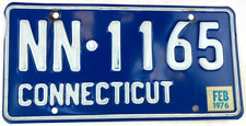 Connecticut 1976 Auto License Plate Vintage Wall Decor Man Cave Garage Collector picture