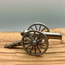 Fort Pewter Cannon Vintage Miniature Model War Cannon VGC Genuine picture