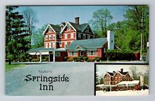 Auburn NY-New York, Springside Inn, Advertisement, Vintage Souvenir Postcard picture