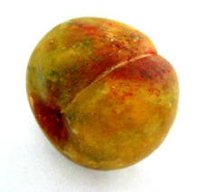 Early Antique Italian Alabaster Marble Stone Fruit ~ Nectarine picture