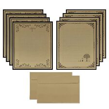 Total 72PCS Vintage Design Stationary Paper and Envelope Set - 48 Lined Lette picture