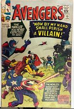 Avengers #15, KEY Death of Baron Heinrich Zemo, GD, Marvel Comics 1965 picture