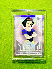 Snow White DISNEY 100 PINK REFRACTOR # /399 SP CARD 2023 Topps Chrome Disney 100 picture