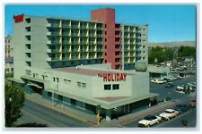 c1960's Holiday Hotel Building Cars Street View Reno Nevada NV Vintage Postcard picture