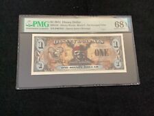 PMG 68  $1 Pirate's Stranger Tides  Disney Dollar Dated 2011  F Series   DIS 159 picture