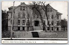 Valley City North Dakota~State Normal School Dormitory~Trees in Front~1912 PC picture