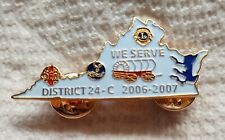 2006-2007 VIRGINIA We Serve  Covered Wagon Lions Club Pin, District 24-C picture