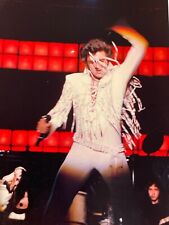 J2 Photo Handsome Elvis Impersonator Lookalike 1980s Singing Performing On Stage picture