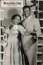 1954 Honolulu Club Studio Photo African American Well Dressed Black couple Rare picture