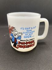 Vintage Glasbake Milk Glass Coffee Mug 