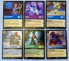 Disney Lorcana TCG Into The Inklands Lot Of 6 FOIL Super Rare Cards NO DUPES picture
