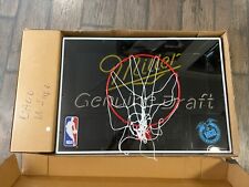 NOS 1990's NBA Miller Genuine Draft BackBoard Neon Sign RARE PU ONLY picture