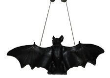 Halloween Realistic Looking Hanging Rubber Large Spooky Bat Decoration Red Eyes picture