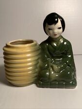 Geisha Girl Planter,vintage Ceramic Planter picture