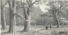 Vintage Postcard, 1915 Minnesota Trees with Settlers Gathering Wood picture
