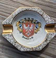 Vintage FRANKFURT On The Main Coat of Arms Ceramic Ashtray picture