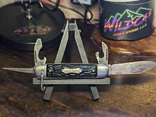Colonial Forest Master Utility Pocket Camp Knife Multi-Tool (4)+Bail VINTAGE USA picture