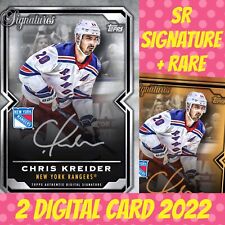 Topps NHL Skate Chris Kreider Sr Signatures + Base 2022 Digital Card picture
