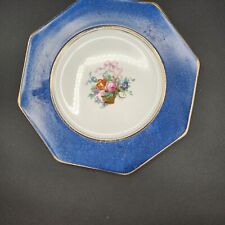 Vintage Wedgewood Blue Flower Basket 8.5” picture