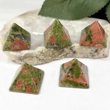 A++ Natural Unakite Pyramid Crystal Quartz Chakra Healing Decorative Gemstones picture
