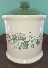 Jay Import Corelle Callaway Green Ivy Lidded Canister Jar With Gasket ~6