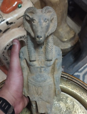 RARE Ancient Antiques Of The Pharaonic Ram Statue Of Khnum God Of Source Nile BC picture