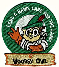 Official Woodsy OWL “Lend Hand, Care for Land” Patch - Smokey Bear Friend - New picture