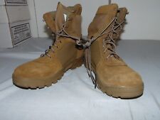 NWOT USGI COMBAT BOOTS HOT WEATHER COYOTE BROWN THOROGOOD WAR FIGHTER 11 M picture