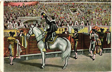 Bullfighters Greeting Crowd Mexico Undivided Unposted Postcard c1905 picture