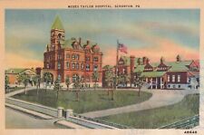 Scranton Pennsylvania PA Moses Taylor Hospital Medical Building Postcard D50 picture
