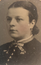 Tintype Photograph of Woman Civil War Era Circa 1860's picture