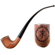 10.2'' Long Tobacco Pipe Tolkien's symbol - (26cm) for 9mm Filter picture