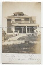 1911 old two-story house, Springfield, Missouri; history, photo postcard RPPC picture