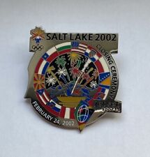 Salt Lake 2002 Closing Ceremony Jet Set Sports Pin Lapel February 24, 2002 picture
