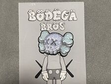 Bodega Bros KAWS Companion Head Gray Silver Hat Pin Limited Edition Glitter picture