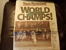 1997 Sun Sentinel Newspaper - Florida Marlins World Champs  picture