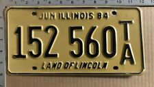 1984 Illinois trailer license plate 152 560 TA YOM DMV for your TRAILER 12134 picture