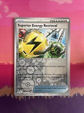 Pokemon Card Superior Energy Retrieval Paldea Evolved Reverse Holo 189/193 NM picture
