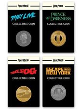 ⚡RARE⚡1980's JOHN CARPENTER'S They Live The Fog 4 Collectible Coins Set *NEW* 🪙 picture