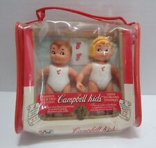 Vintage fibre craft campbell soup kids dolls Boy Girl White Outfit New picture