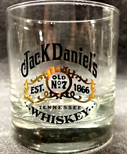 Jack Daniels Old No7 Historical Label Bundle 2 Whiskey Rock Glasses & 1 Sq Shot picture