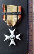 Belgium - Albert I - Civic Cross of ag. (2nd Class.) military -WWI barrette picture