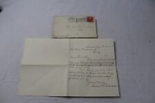 Antique Handwritten Note With Postmarked Envelope Feb. 17 1905 Sandusky, OH picture