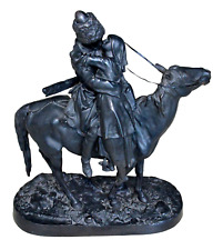 ✅19c RUSSIAN IMPERIAL FIGURE V.GRACHEV COSSACK IRON KING ROYAL STATUE NICHOLA II picture