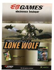 Mechassault 2: Lone Wolf Xbox 2004 Vintage Print Ad Official EB Promo Art picture